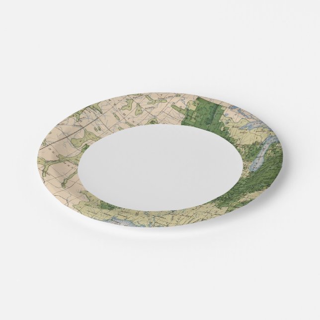 156 Wheat/sq mile Paper Plate (Angled)