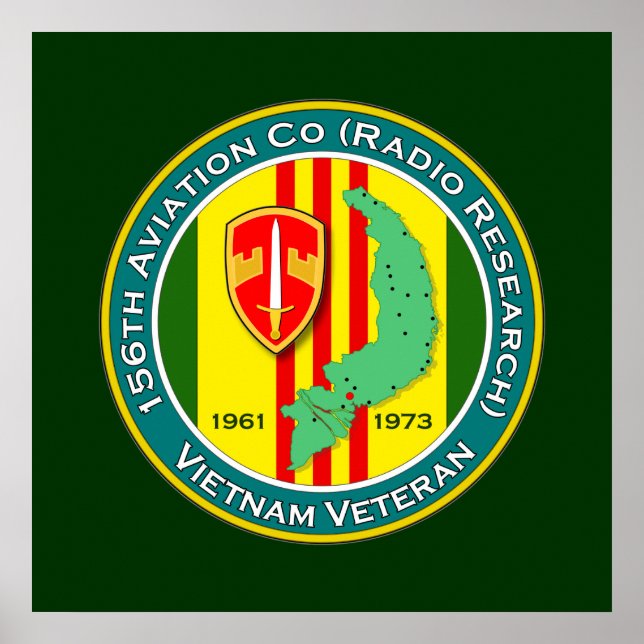 156th Avn Co RR 2 - ASA Vietnam Poster (Front)