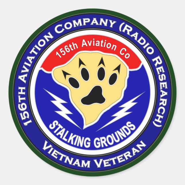 156th Avn Co - Stalking Grounds 2 Classic Round Sticker (Front)