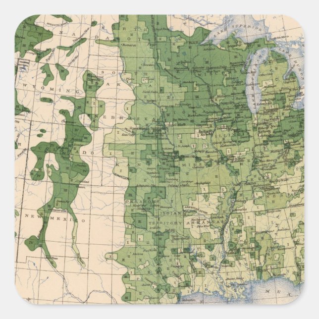 157 Wheat/acre Square Sticker (Front)