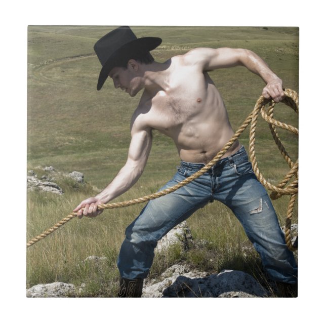 15807-RA Cowboy Tile (Front)