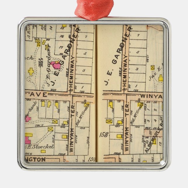 158159 New Rochelle Metal Tree Decoration (Front)