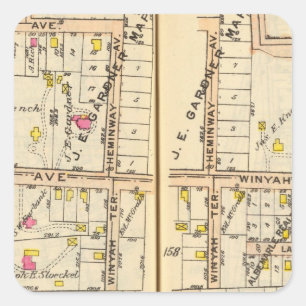 158159 New Rochelle Square Sticker