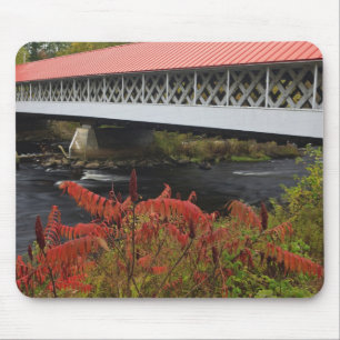 159-foot Ashuelot Covered bridge spanning Mouse Pad