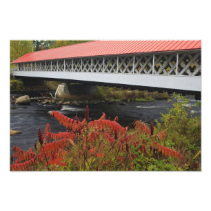 159-foot Ashuelot Covered bridge spanning Photo Print