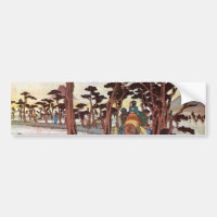 15. 吉原宿, 広重 Yoshiwara-juku, Hiroshige, Ukiyo-e