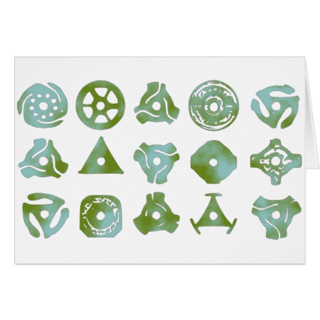 15 45 record adapters or inserts (Front Horizontal)