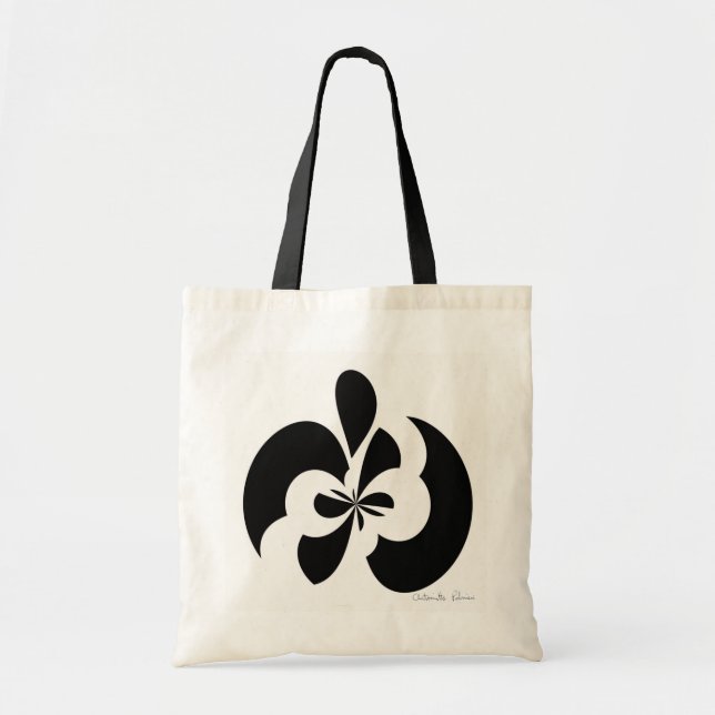 15.75" sq. Mod Apple Tote Bag (Front)