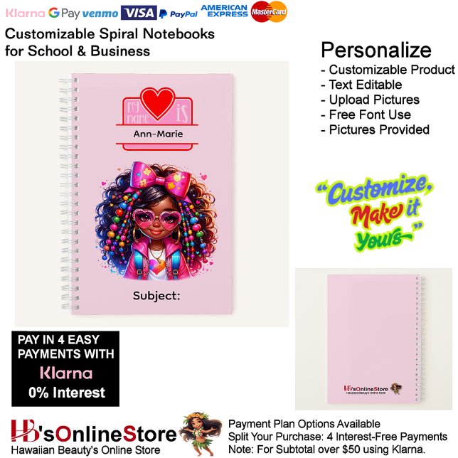 15 African American Girl Writing Supplies Students Notebook (15 African American Girl Writing Supplies Students Notebook.)
