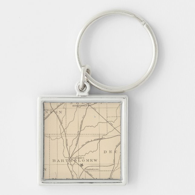 15 Centre of population Key Ring (Front)