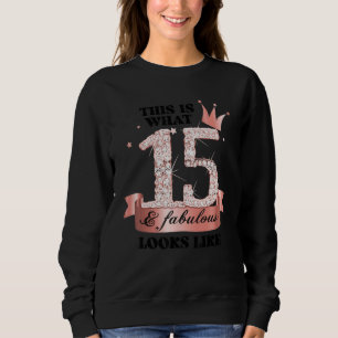 15 & Fabulous I Rose And White Party Group Candid  Sweatshirt