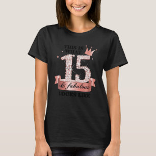 15 & Fabulous I Rose And White Party Group Candid T-Shirt