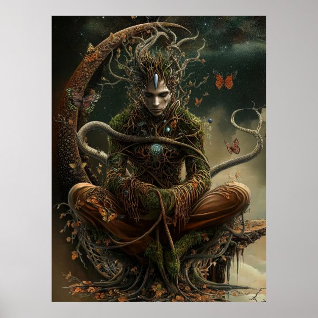 *~* 15 FD3  Earth Keeper Guardian Mystical  Poster (Front)