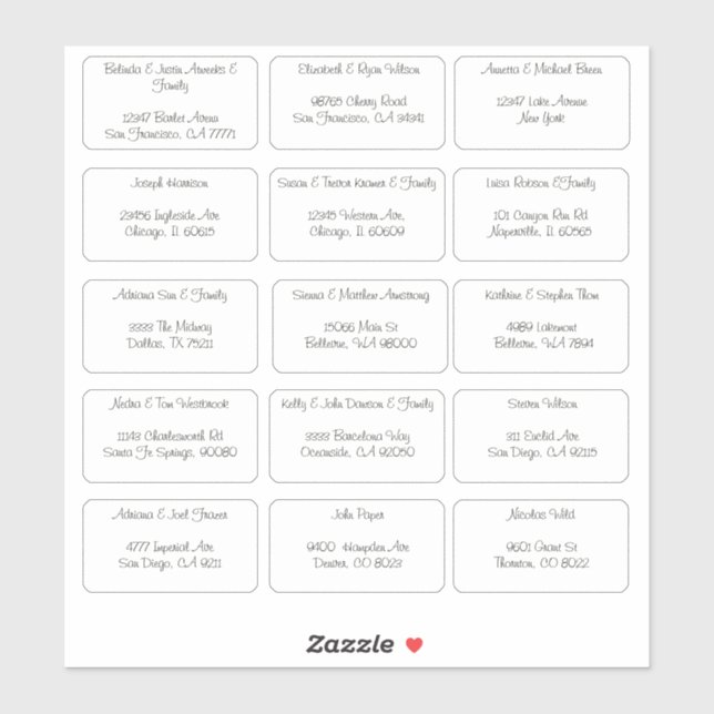 15 Individual Guest Name Address (Sheet)