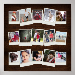 15 Instant Film Photos Photo Gift Collage Poster
