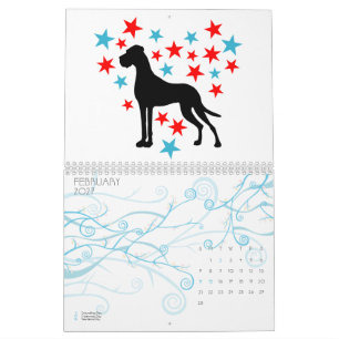 15 Months Great Dane Calendar