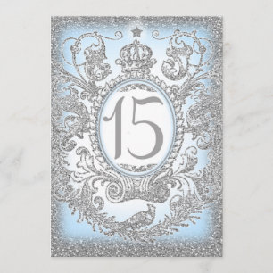 15 Once Upon a Time Princess Blue Invitation