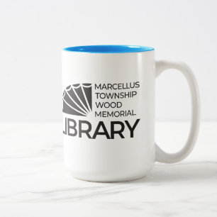 15 oz Big Mug Library Logo Blue