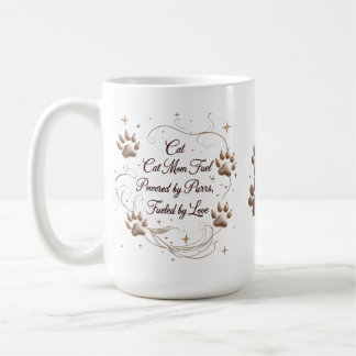15 oz Cat Mum Mug – Powered by Purrs, Fuelled