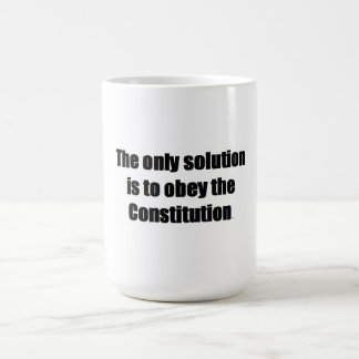 15 oz.Coffee Mug w/ THE ONLY SOLUTION IS TO OBEY