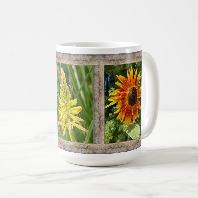 15 oz. Coffee Mug with Sunflowers (Front Right)