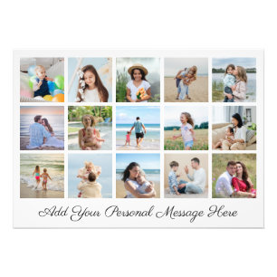 15 Photo Collage Add A Greeting Photo Enlargement