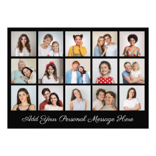 15 Photo Collage Add A Greeting Photo Enlargement Print