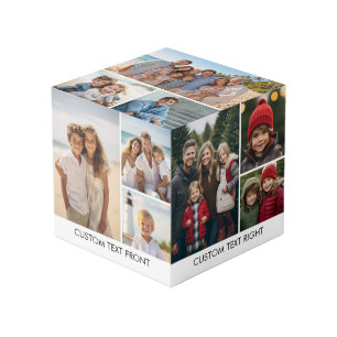 15 Photo Collage Grid with Simple Text Picture Cube