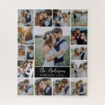 15 Photo Collage Monogram Name Jigsaw Puzzle<br><div class="desc">Get those photos off your phone and onto one of our multi-photo collage designs where you can see them and enjoy them every day!</div>