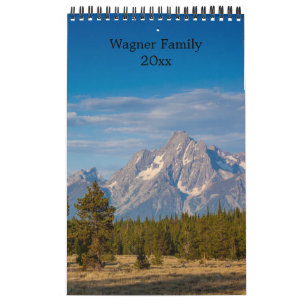 15 Photos Scenic Mountains Personalize Calendar