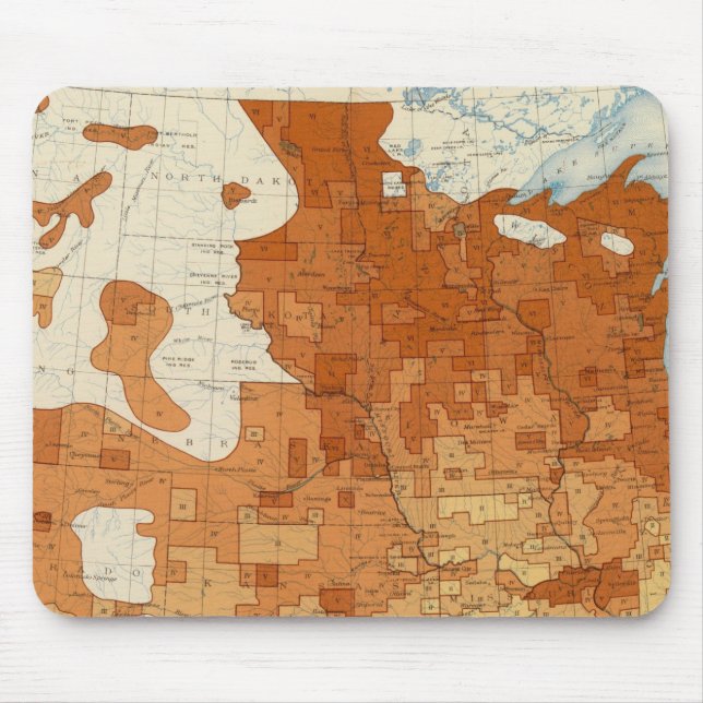 15 Proportion whites foreign parentage 1890 Mouse Pad (Front)