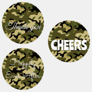 15-set Camouflage Green, Brown, Tan & Black