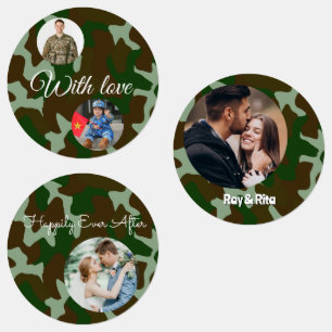15-set Photo Bold Camouflage Green & Dark Brown