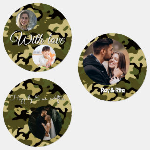 15-set Photo Camouflage Green, Brown, Tan & Black