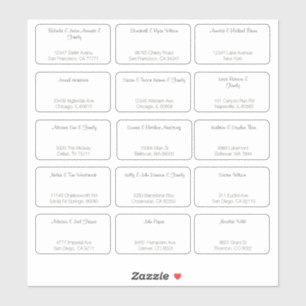 15 Simple Individual Wedding Guest Name Address