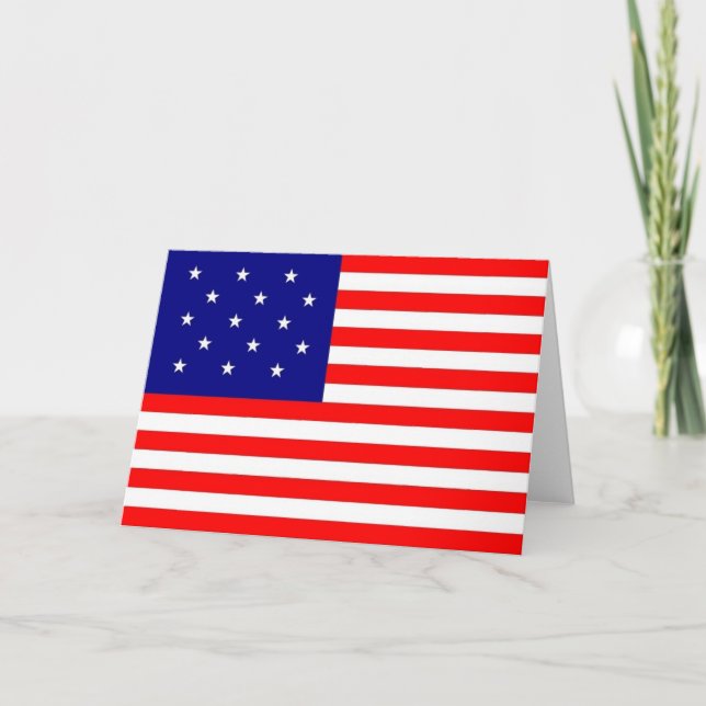 15 star/15 stripe flag - Card (Front)