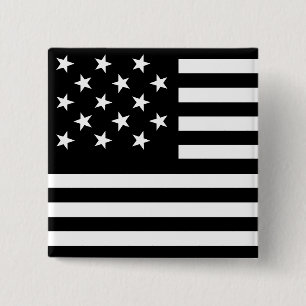15 Star Us Flag 15 Cm Square Badge