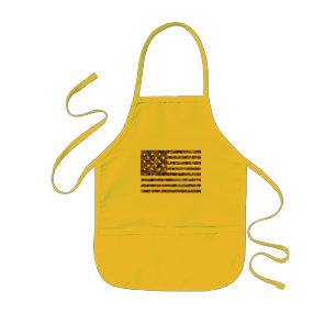 15 Star Us Flag Kids Apron