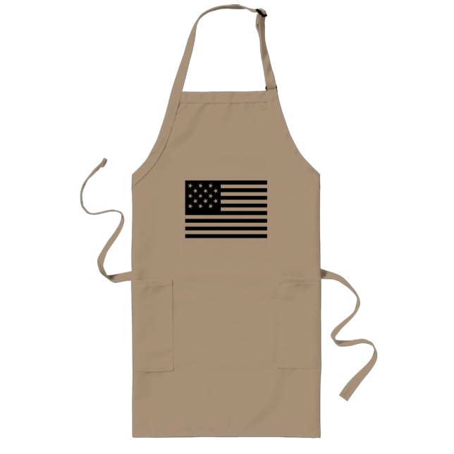 15 Star Us Flag Long Apron (Front)
