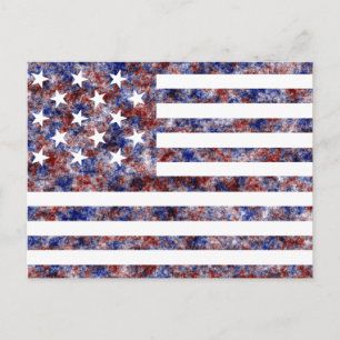 15 Star Us Flag Postcard