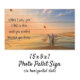 15" x 9" Wood Photo Sign