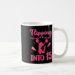 15 Year Old Birthday Cheerleading Girl 15th Cheerl Coffee Mug