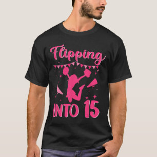 15 Year Old Birthday Cheerleading Girl 15th Cheerl T-Shirt