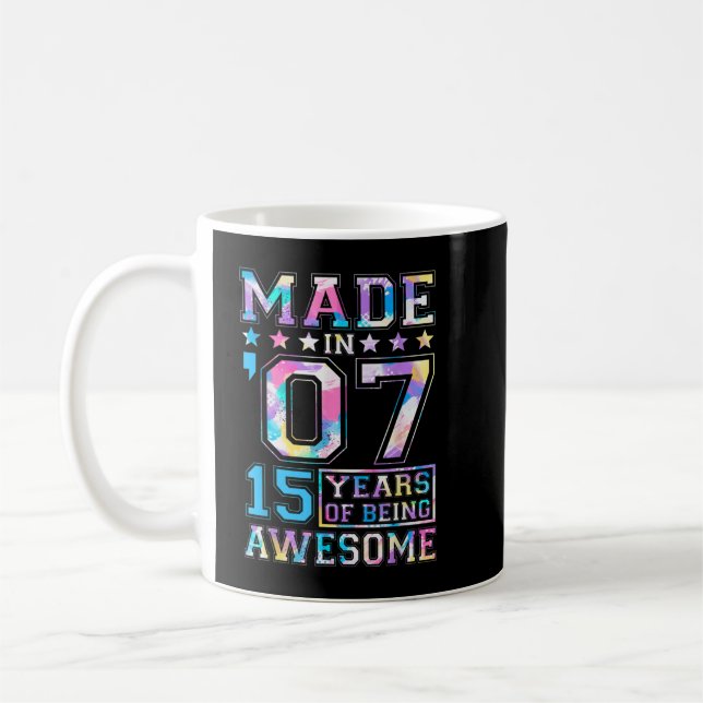 15 Year Old Girl Gifts For 15th Birthday Gift Born Coffee Mug (Left)