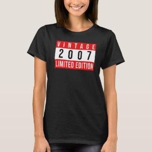 15 Year Old Vintage 2007 15th Birthday 13 T-Shirt