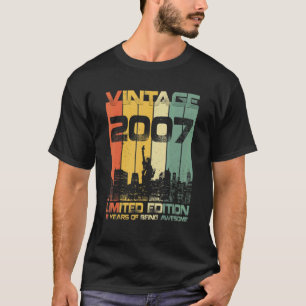 15 Year Old  Vintage 2007  15th Birthday T-Shirt