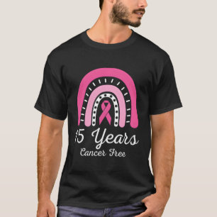 15 Years Cancer Free Survivor Breast Cancer Awaren T-Shirt