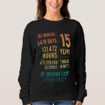 15 Years Married Funny 15th Wedding Anniversary Sweatshirt<br><div class="desc">15 Years Married Funny 15th Wedding Anniversary</div>