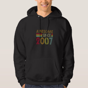 15 Years Old Retro Awesome 2007 Editon 15th Birth Hoodie