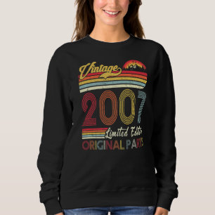 15 Years Old Vintage 2007  15th Birthday Sweatshirt